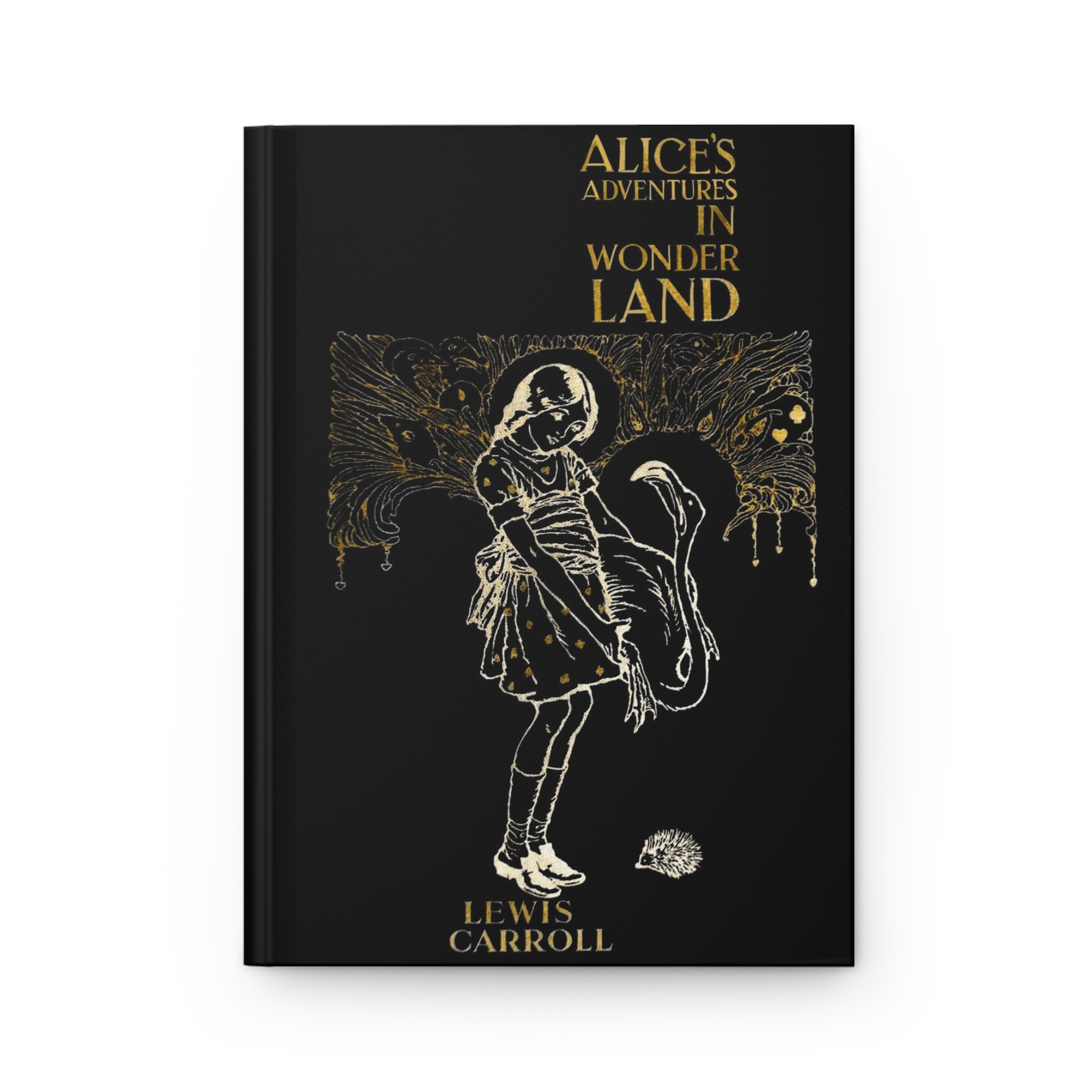 Alice with Flamingo Journal — Black