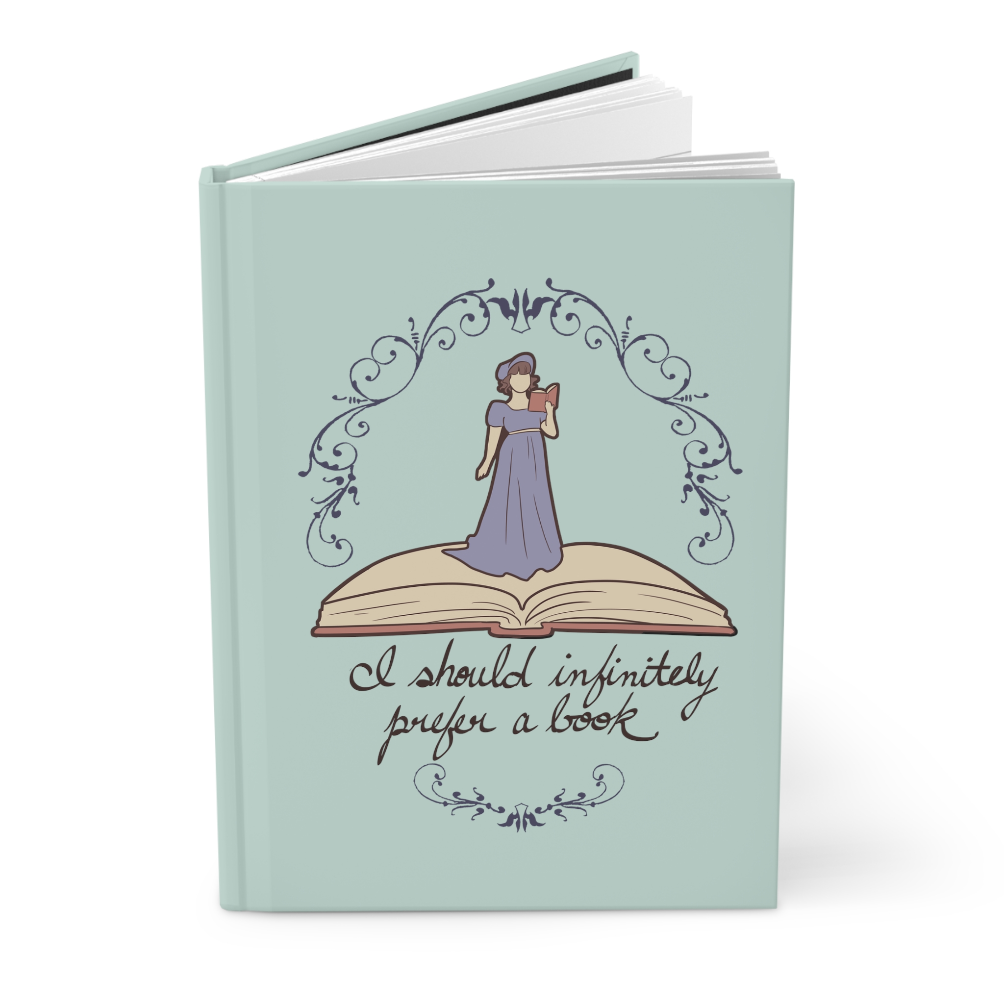 Pride and Prejudice "Prefer a Book" Journal — Green